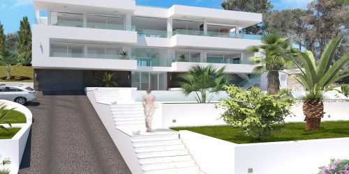 Fantastic newly built Villa with Sea views in a central location of Palmanova