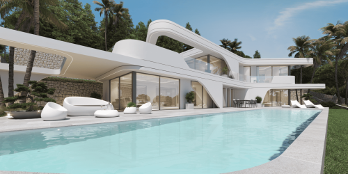 Brand-New Designer Villa with Sea Views