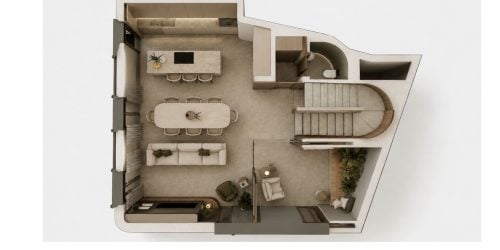Urban Plot with Luxury Home Project in Santa Catalina