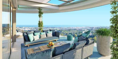 An Exceptional Mediterranean Penthouse with Private Rooftop Pool & Panoramic Sea Views