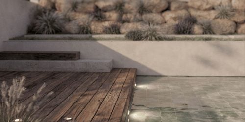 Detalle piscina frontal
