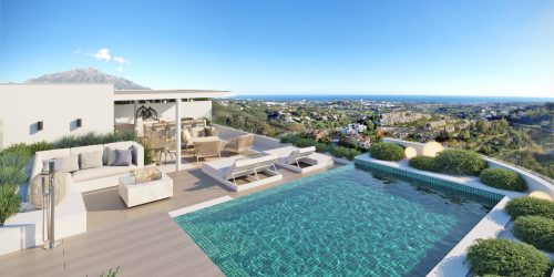 An Exceptional Mediterranean Penthouse with Private Rooftop Pool & Panoramic Sea Views